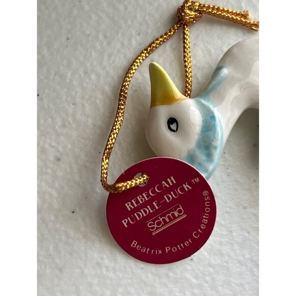 Rebeccah Puddle Duck Collectible Ornament Beatrix Potter Ceramic Figurine 1984 - Picture 5 of 5